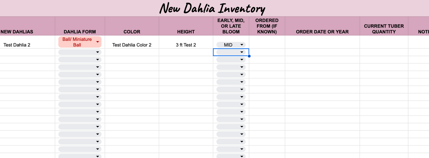 Digital Dahlia Tracker