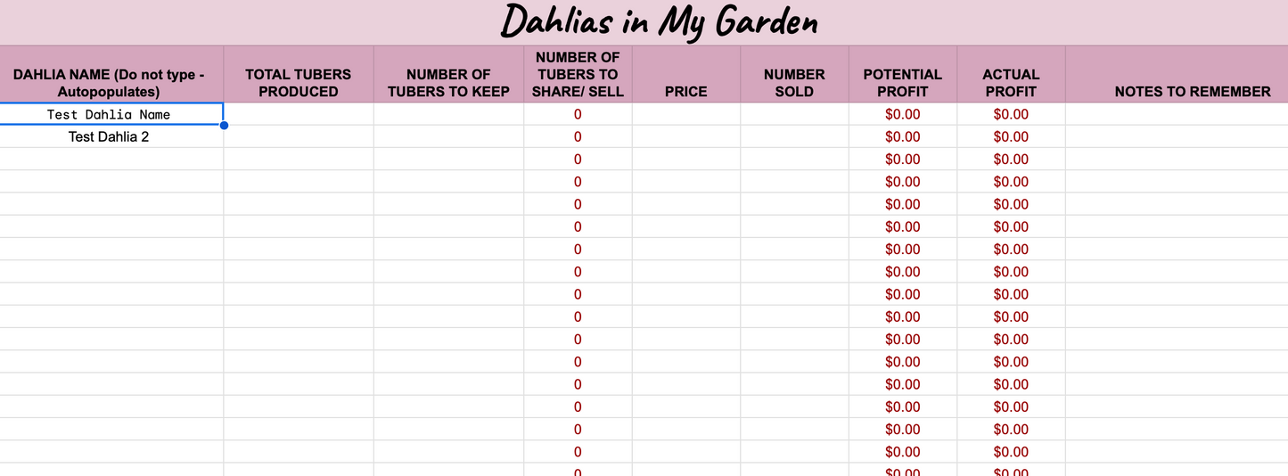 Digital Dahlia Tracker